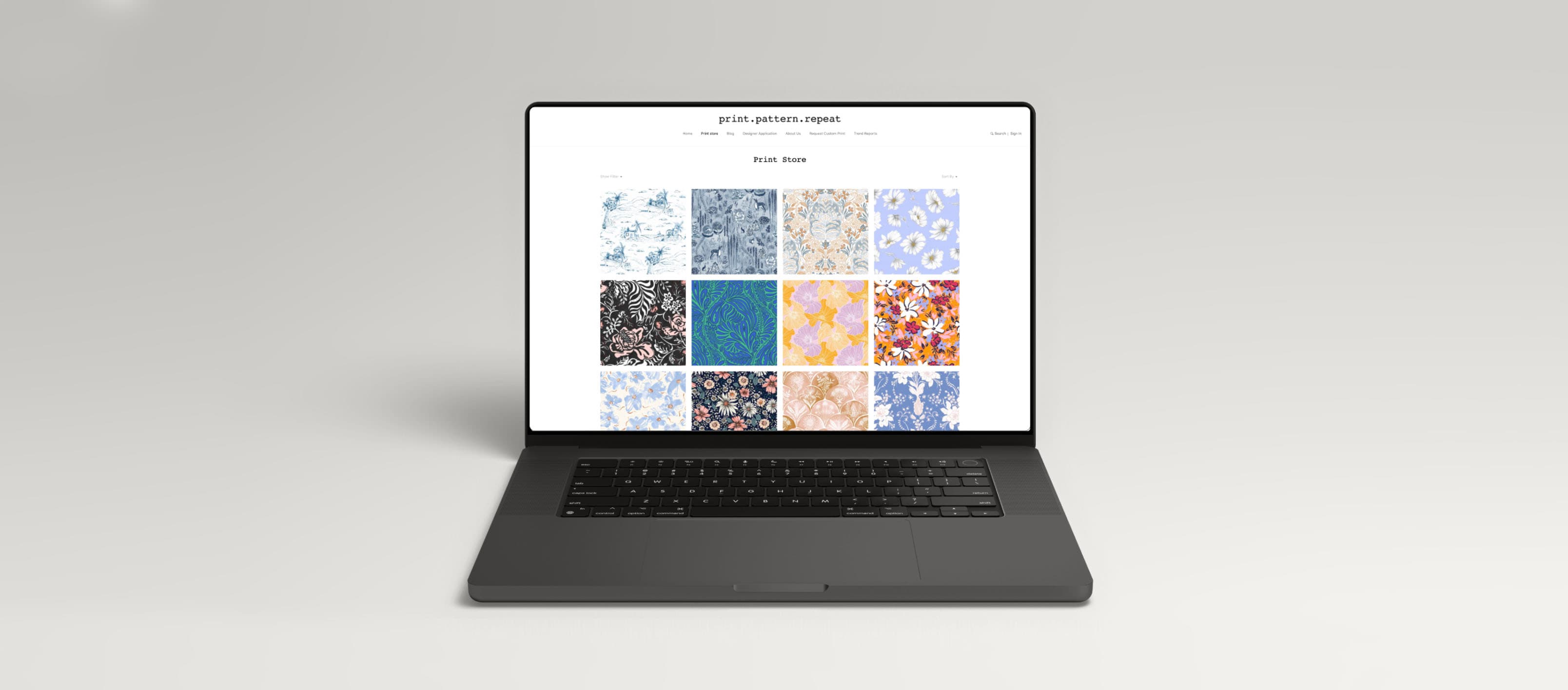 print pattern repeat desktop view