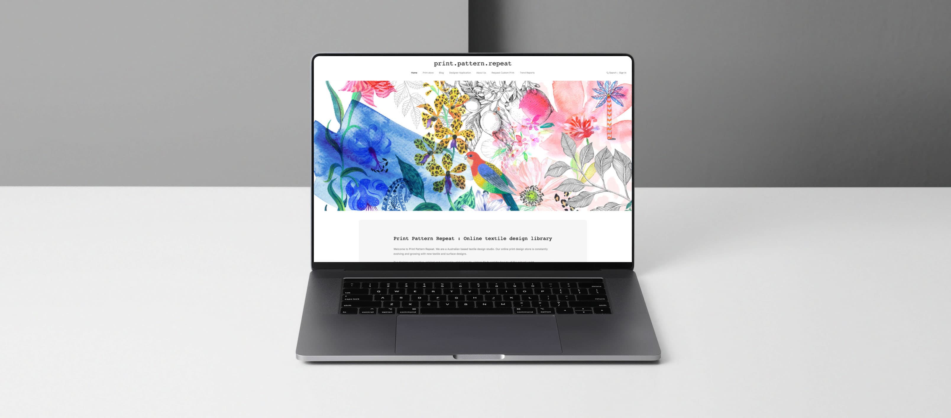 print pattern store on desktop view