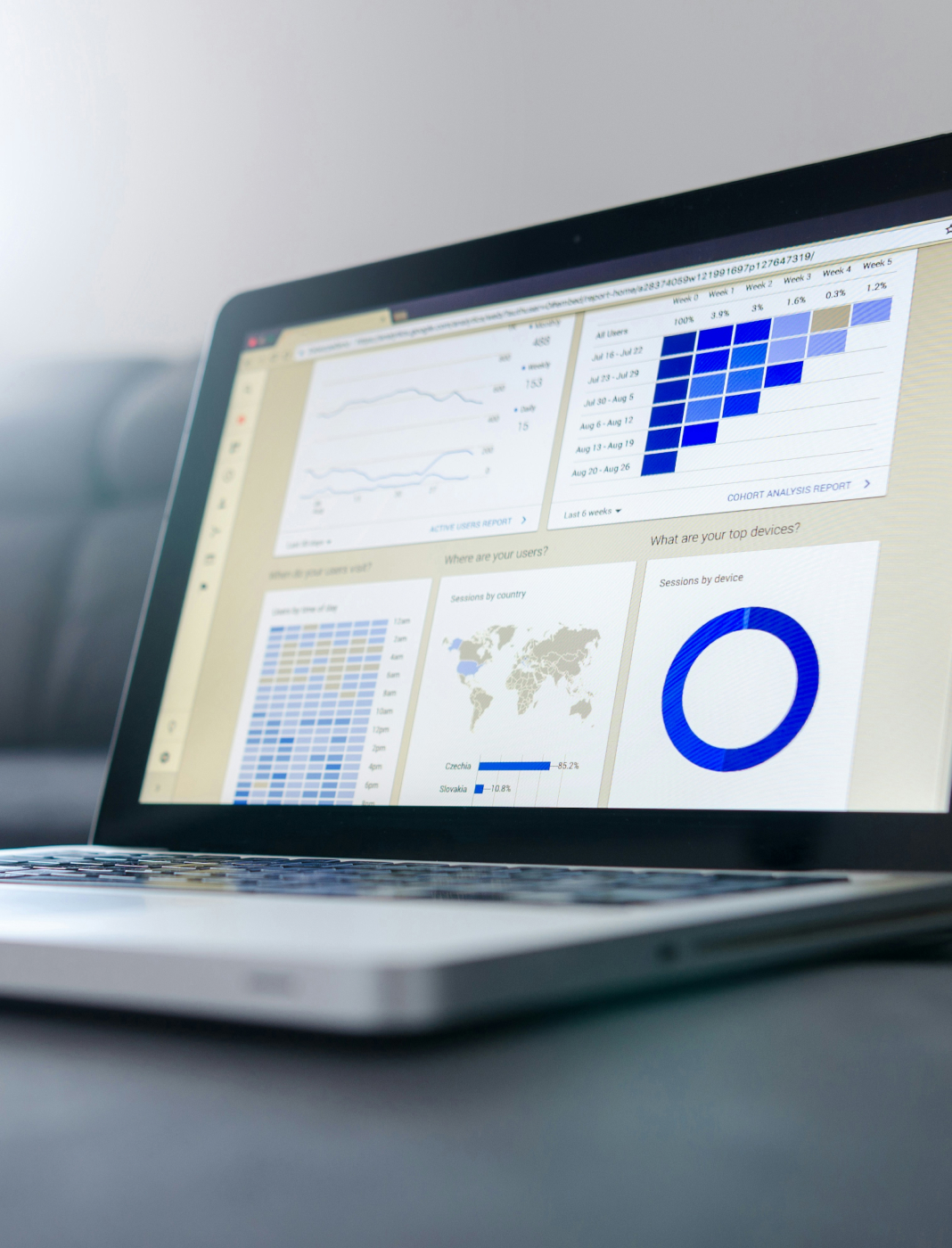 digital strategy for online business on desktop