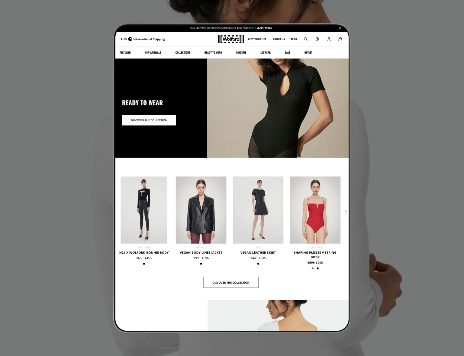 Elizabeth K And Wolford home page design ui ux by thinklab