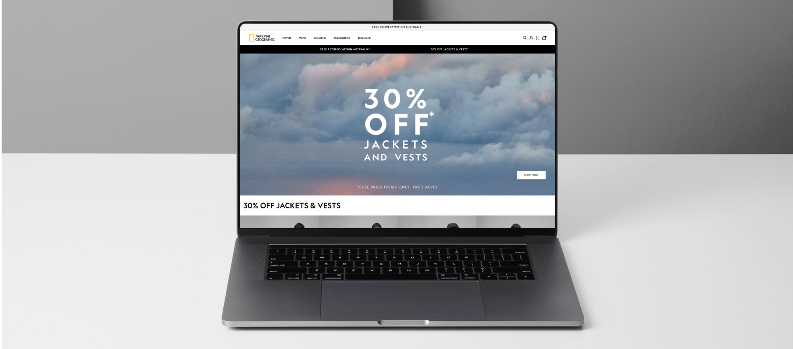 NatGeo Screen print on laptop